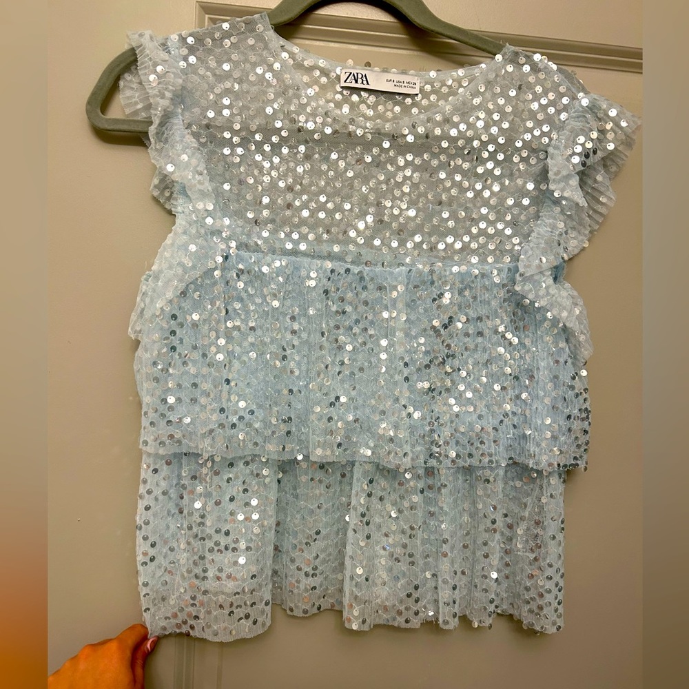 Zara Limited Edition Sequin Top
